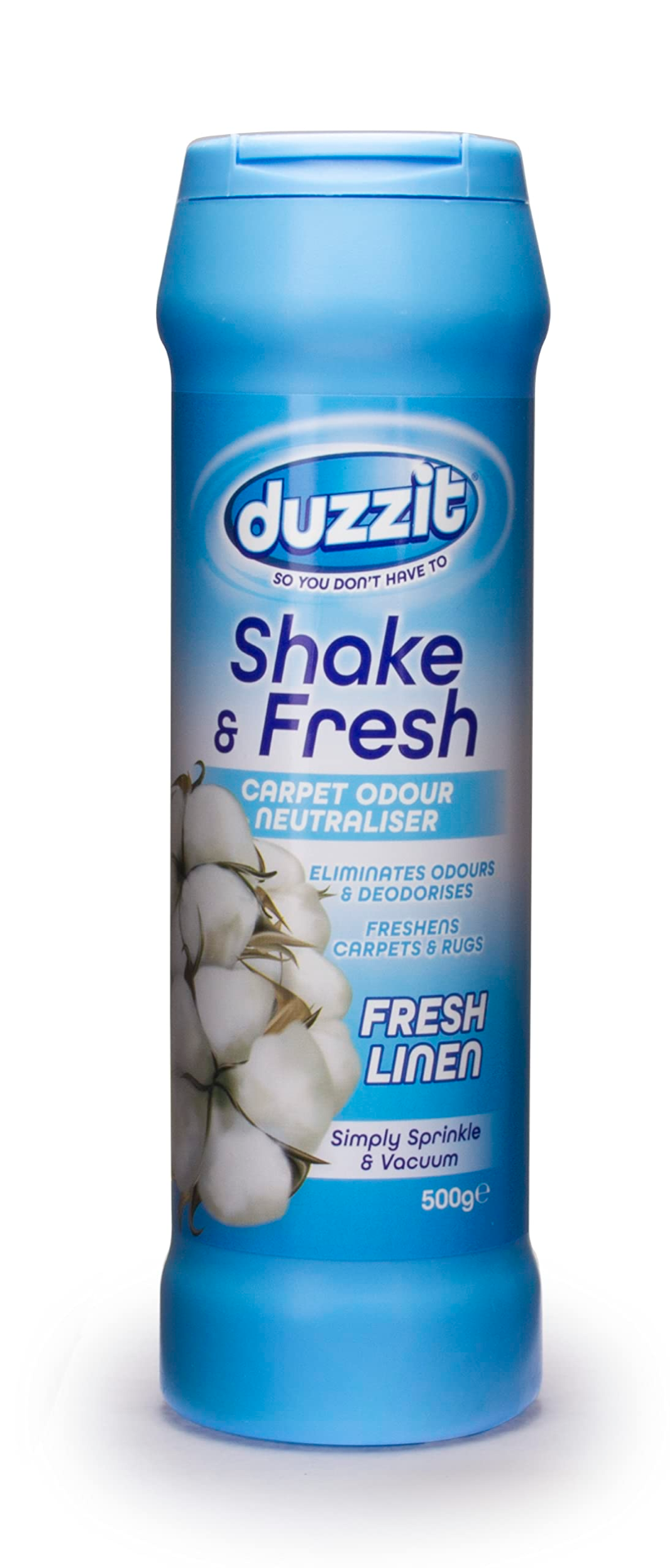 DUZZIT SHAKE N FRESH CARPET O/NEUT F/LINEN 500G